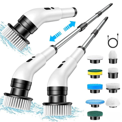 Perie Electrică Rotativă 9 în 1 – Curățare Rapidă Fără Efort